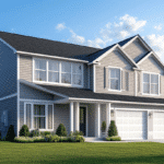 Exterior view of a modern suburban home with newly installed energy-efficient windows in Milwaukee