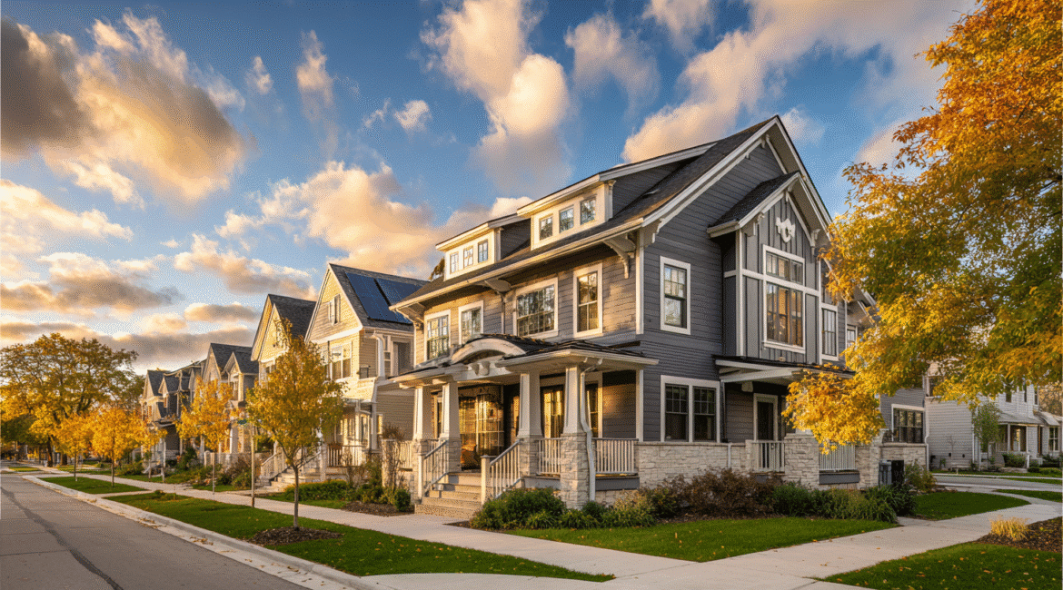 Milwaukee neighborhood of upgraded homes that may qualify for the Energy Efficient Home Improvement Credit.